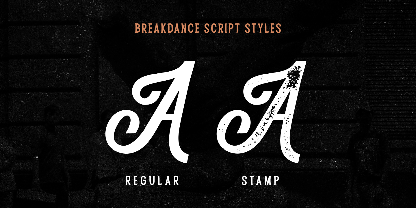 Przykład czcionki Breakdance Reborn Serif Rough Oblique